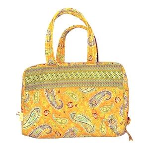 MaggiB Quilted Travel Bag Maggi B Large
Traveler Paisley Yellow Tote Bag‎